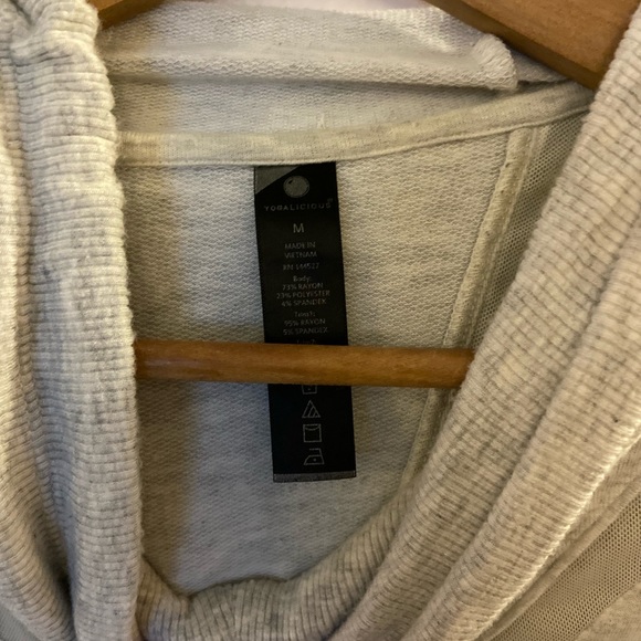 Yogalicious Wrap Sweatshirt with Hood - Picture 4 of 5